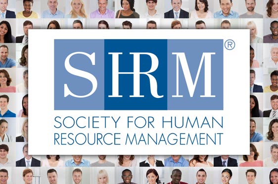 SHRM logo on a background