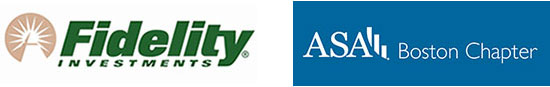 Fidelity Investments and ASA Boston Chapter logos