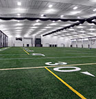 The inside of the Conaty Indoor Athletic Center.
